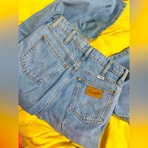 Wide leg bootcut Wrangler jeans
